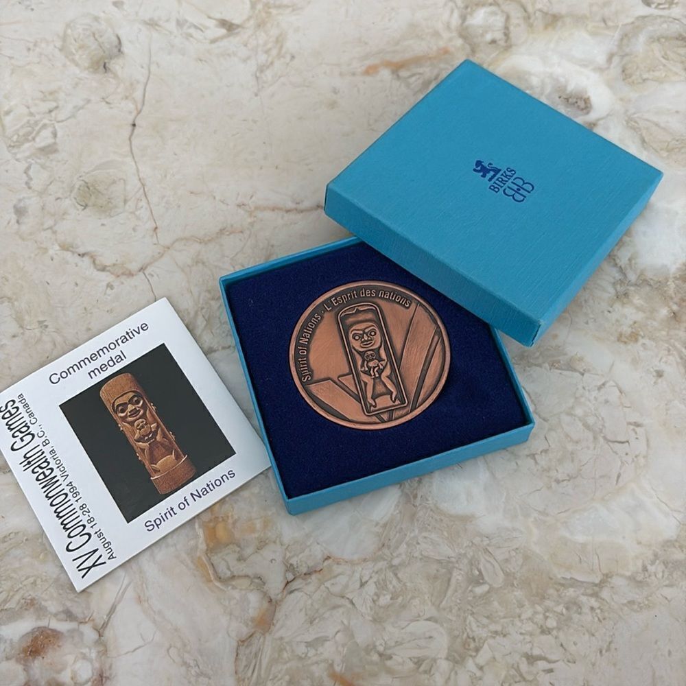 Vintage Birks XV Commonwealth Games, 1994 Victoria BC Commemorative Medal